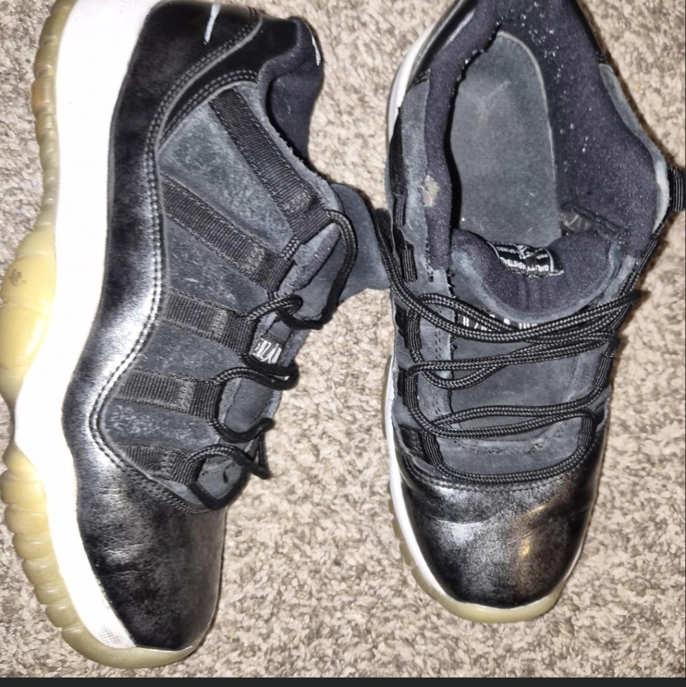 Jordan Black and Gray Sneakers